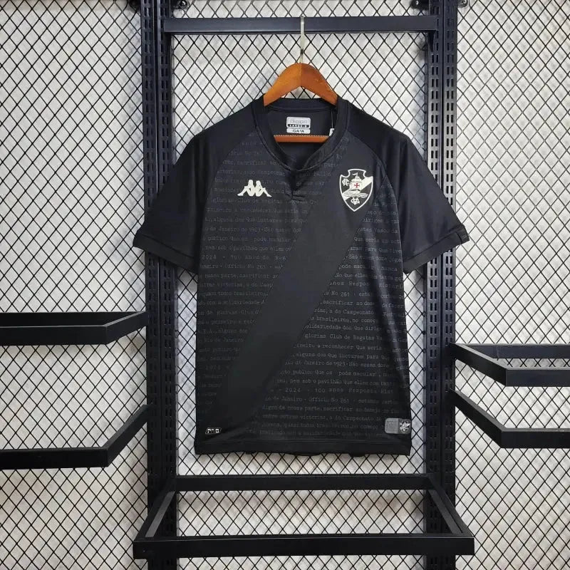 Vasco Goalkeeper Shirt 24/25 - Men's Fan Black + Sponsorships