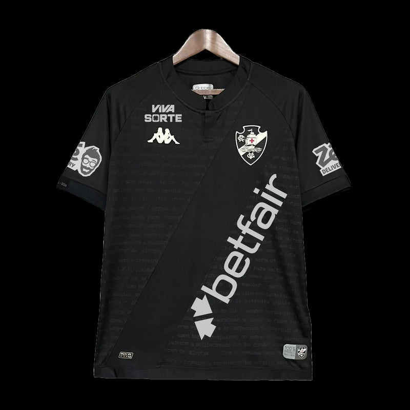 Vasco Goalkeeper Shirt 24/25 - Men's Fan Black + Sponsorships