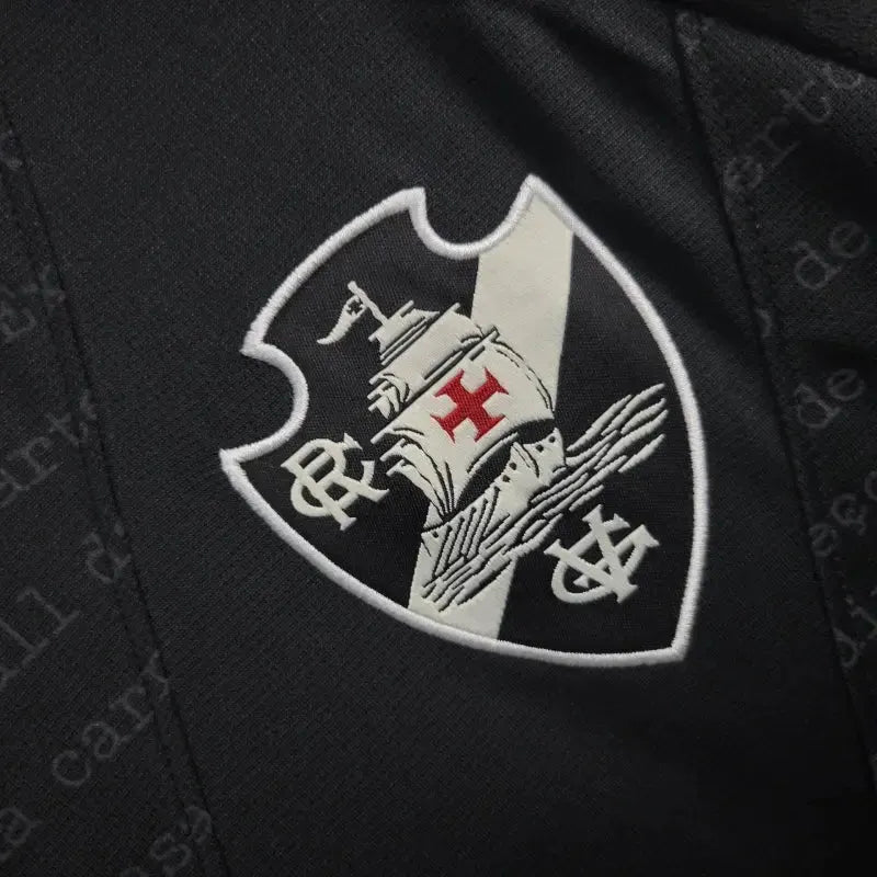 Vasco Goalkeeper Shirt 24/25 - Men's Fan Black + Sponsorships