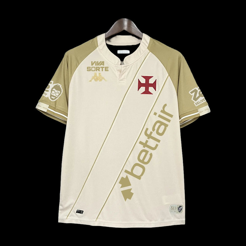 Vasco Third Away Shirt 24/25 - Men's White and Gold Fan Shirt + Sponsorships