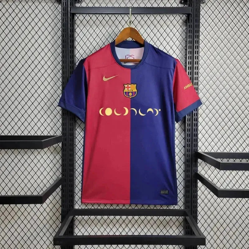 Barcelona COLDPLAY Home 24/25 Shirt - Men's Fan Blue and Red