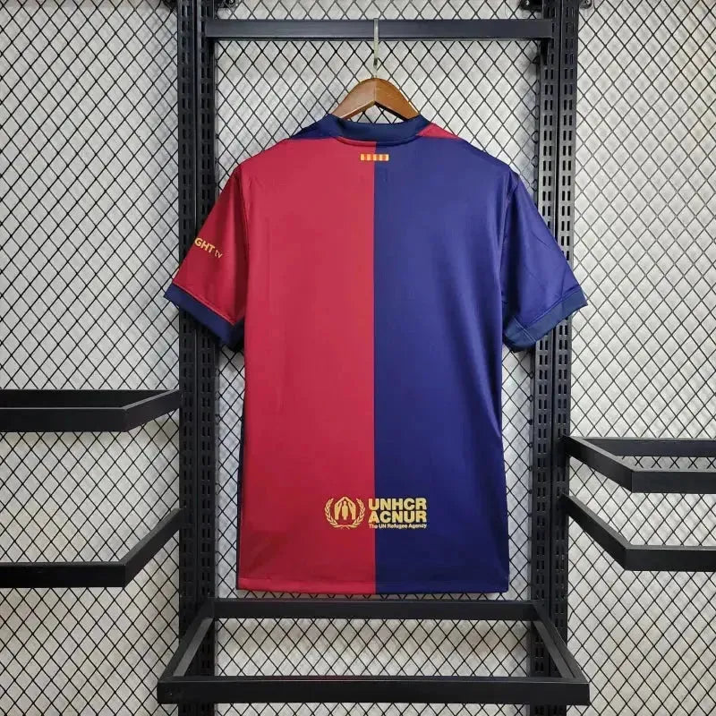 Barcelona COLDPLAY Home 24/25 Shirt - Men's Fan Blue and Red