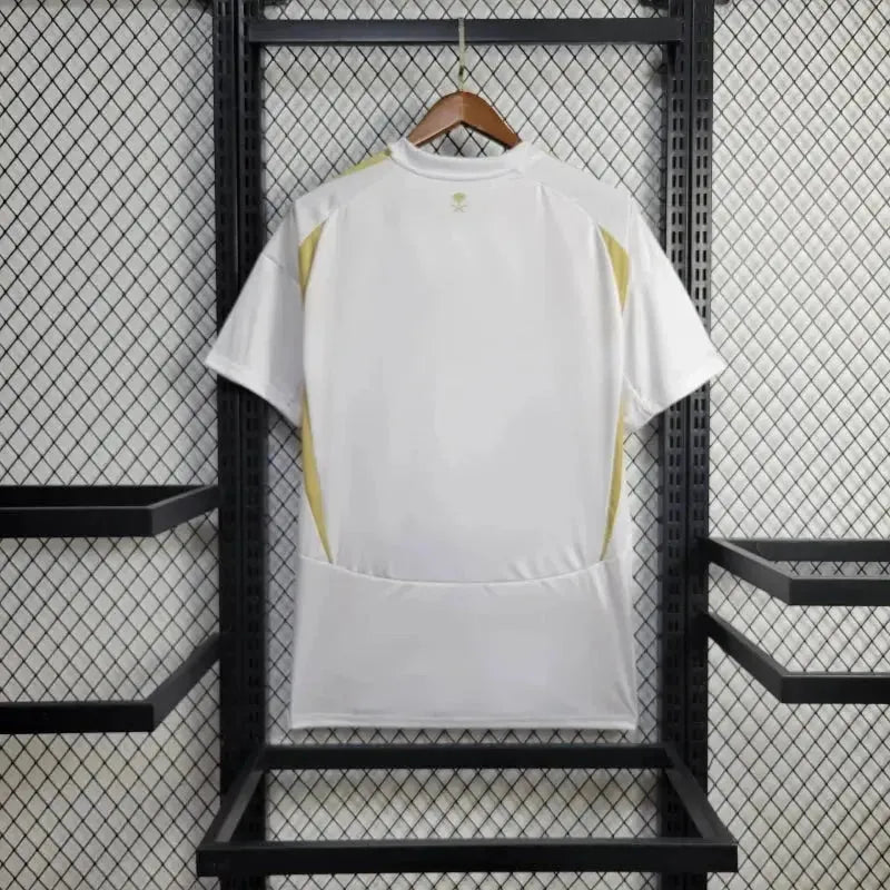 Al-Nassr Third Away Shirt 24/25 - Men's White and Gold Fan Shirt