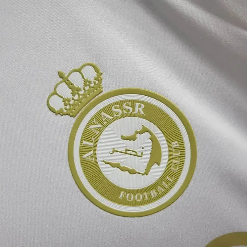 Al-Nassr Third Away Shirt 24/25 - Men's White and Gold Fan Shirt