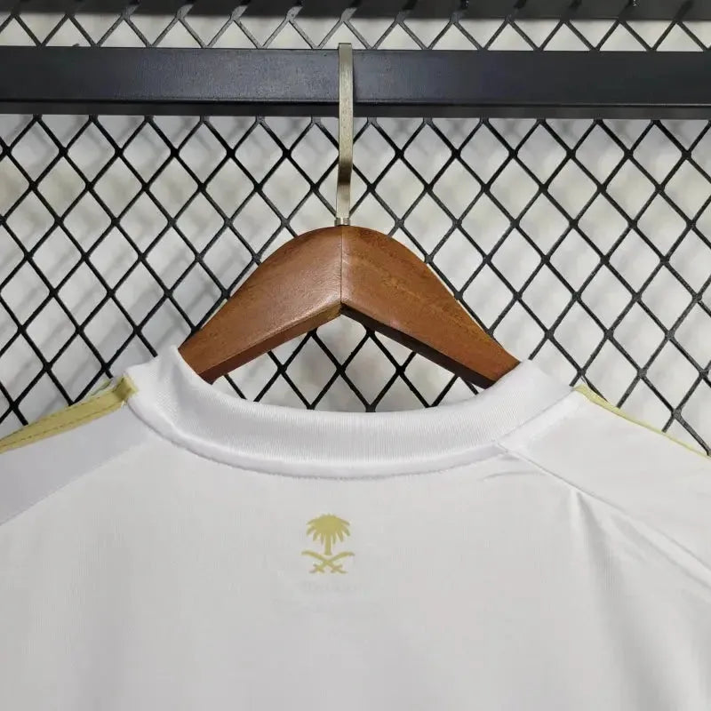 Al-Nassr Third Away Shirt 24/25 - Men's White and Gold Fan Shirt