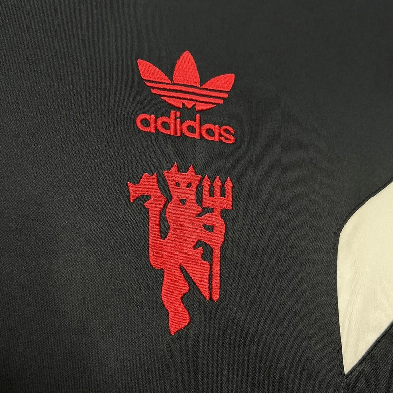 Manchester United 24/25 Men's Fan Shirt - Black and Red