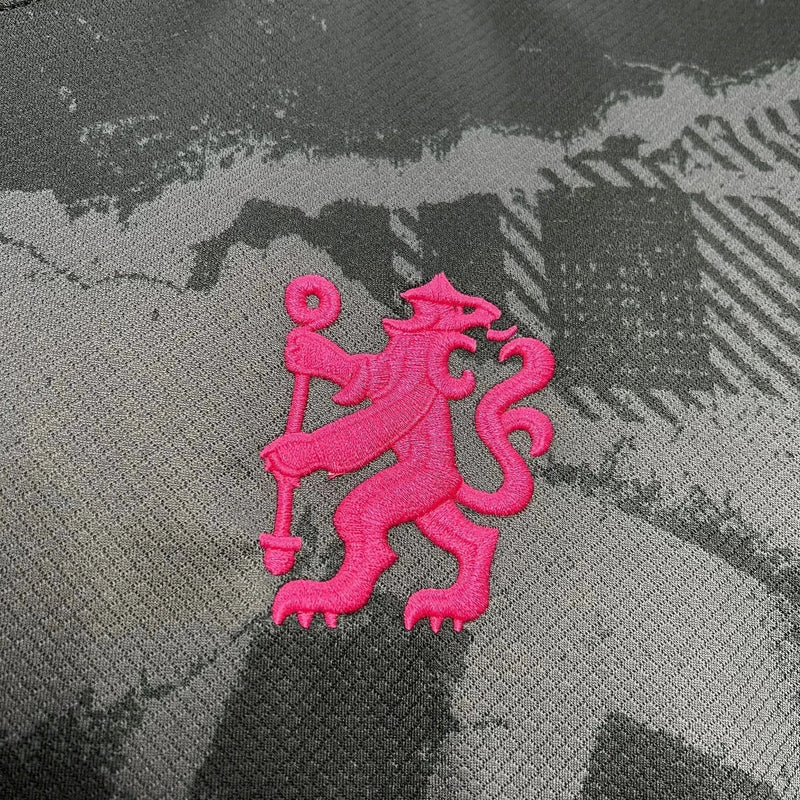 Chelsea Third Away Shirt 24/25 - Men's Fan Black and Pink
