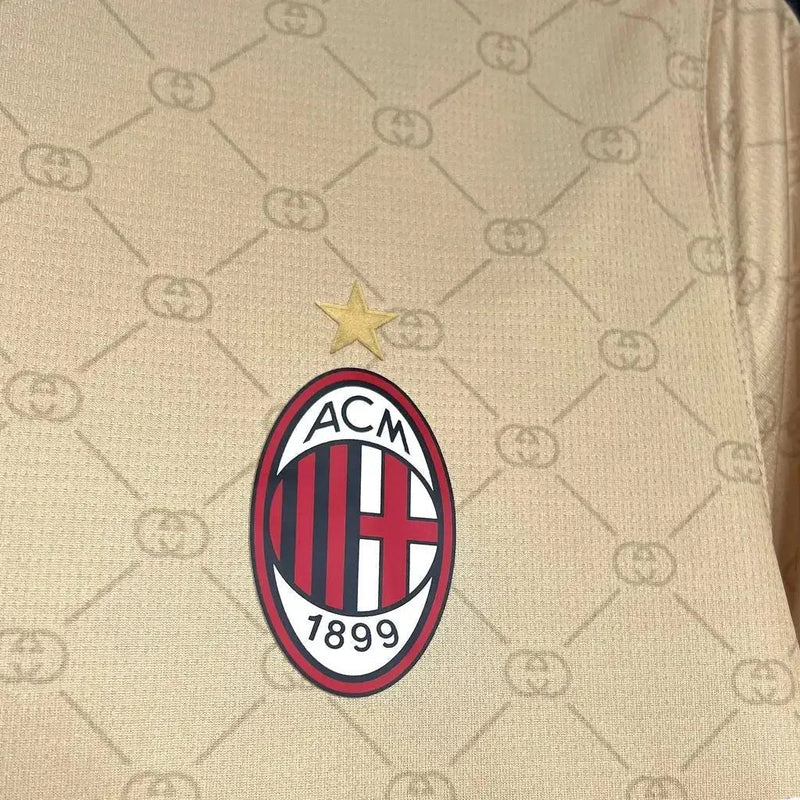 AC Milan GUCCI 24/25 Edition Shirt - Men's Fan Beige