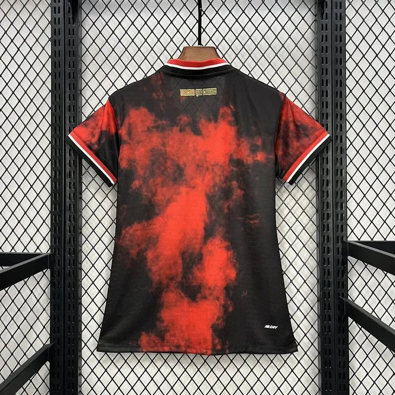 São Paulo Third 24/25 Women's Fan Shirt - Black and Red