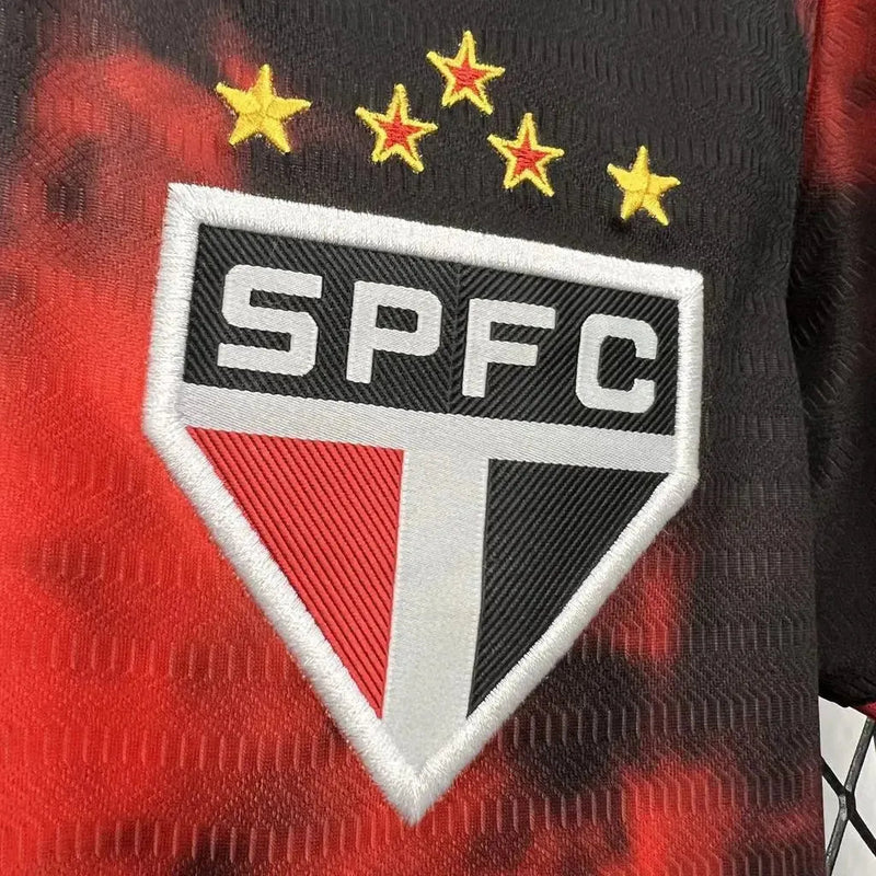 São Paulo Third 24/25 Women's Fan Shirt - Black and Red