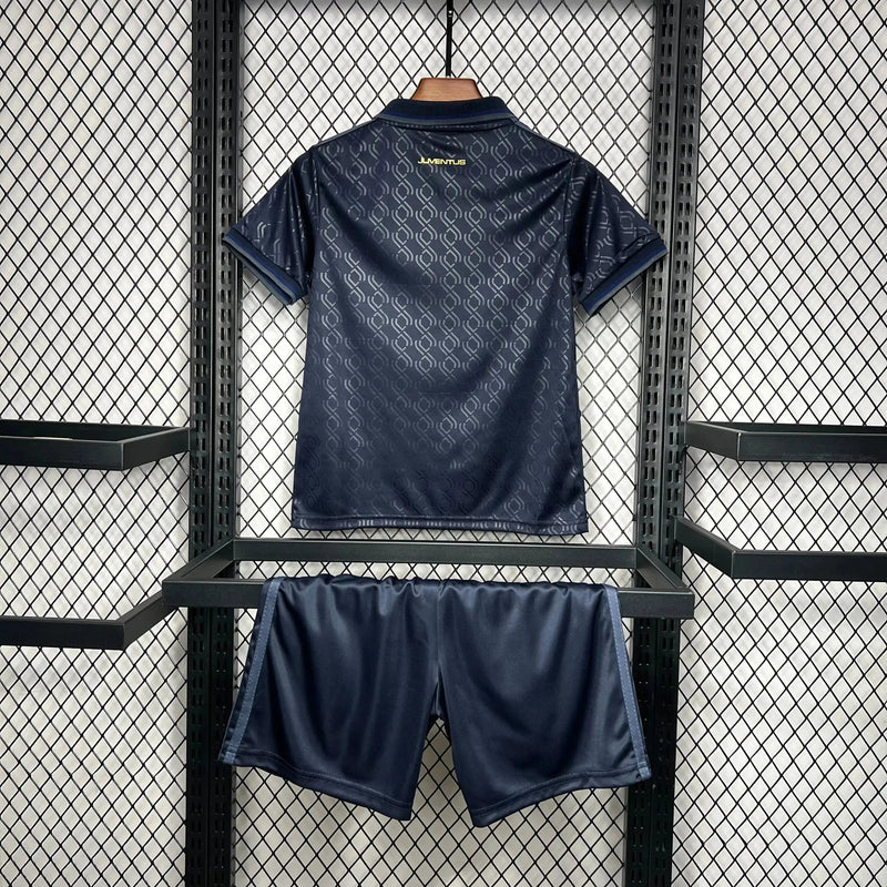 Juventus Third Away Shirt 24/25 - Kids Fan Dark Blue and Gold