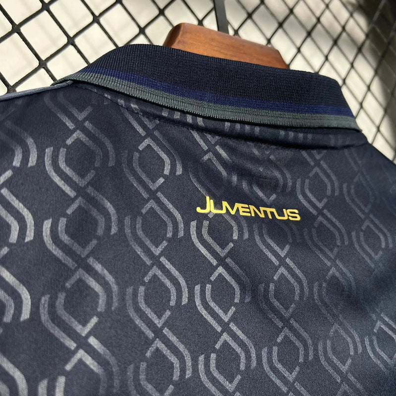 Juventus Third Away Shirt 24/25 - Kids Fan Dark Blue and Gold
