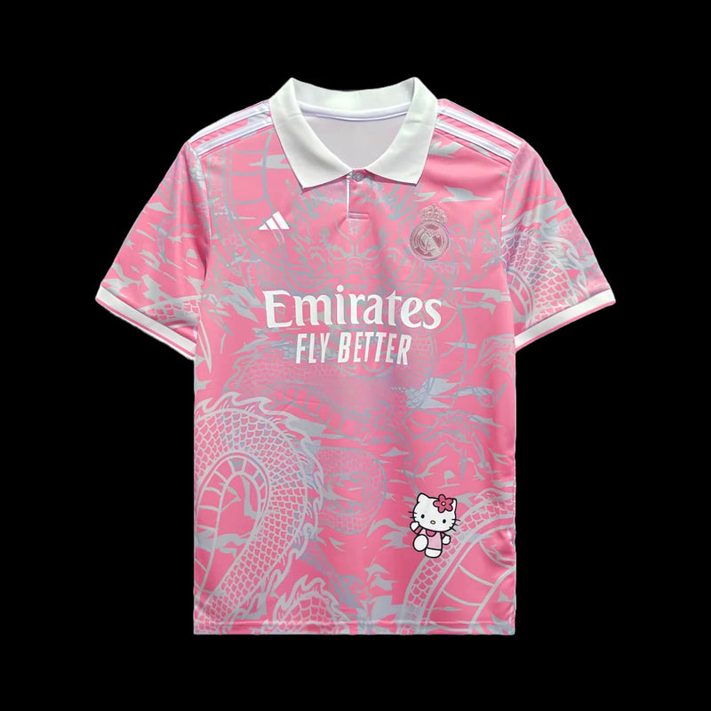 Real Madrid Hello Kitty Chinese Dragon 24/25 Shirt - Men's Fan Pink