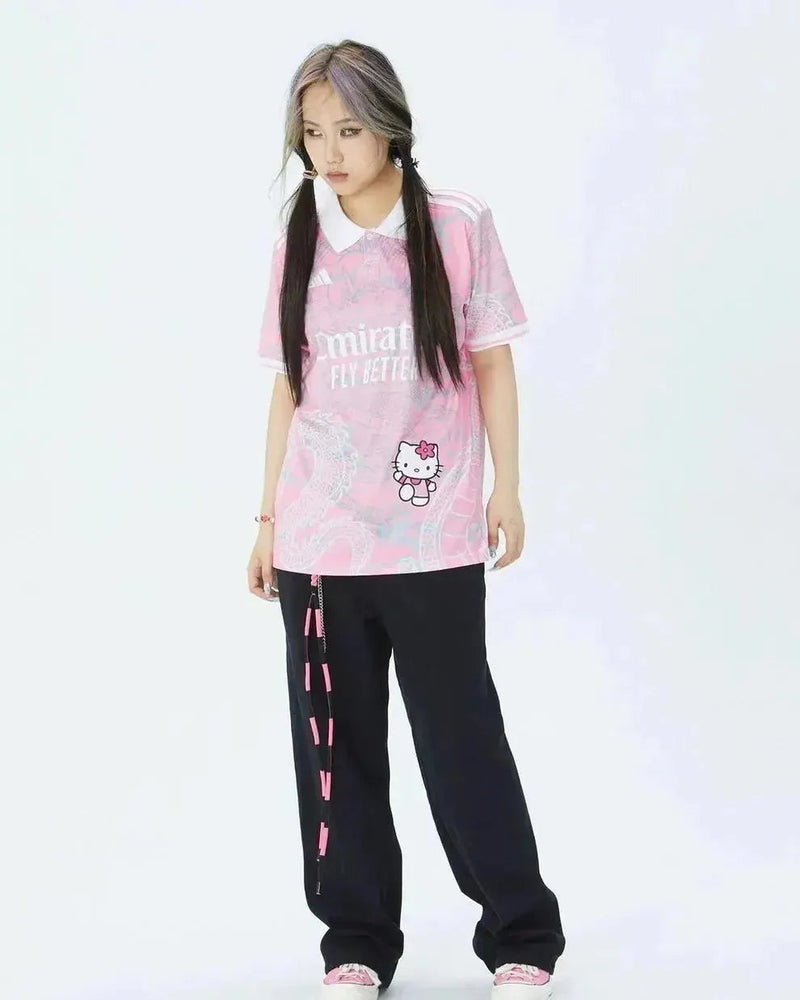Real Madrid Hello Kitty Chinese Dragon 24/25 Shirt - Men's Fan Pink