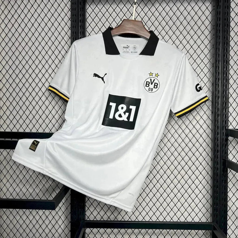 Borussia Dortmund Third Away Shirt 24/25 - Men's White Fan Shirt