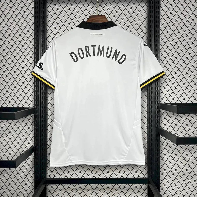 Borussia Dortmund Third Away Shirt 24/25 - Men's White Fan Shirt