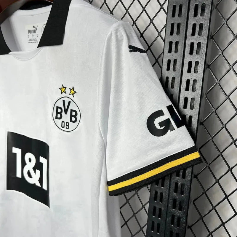 Borussia Dortmund Third Away Shirt 24/25 - Men's White Fan Shirt