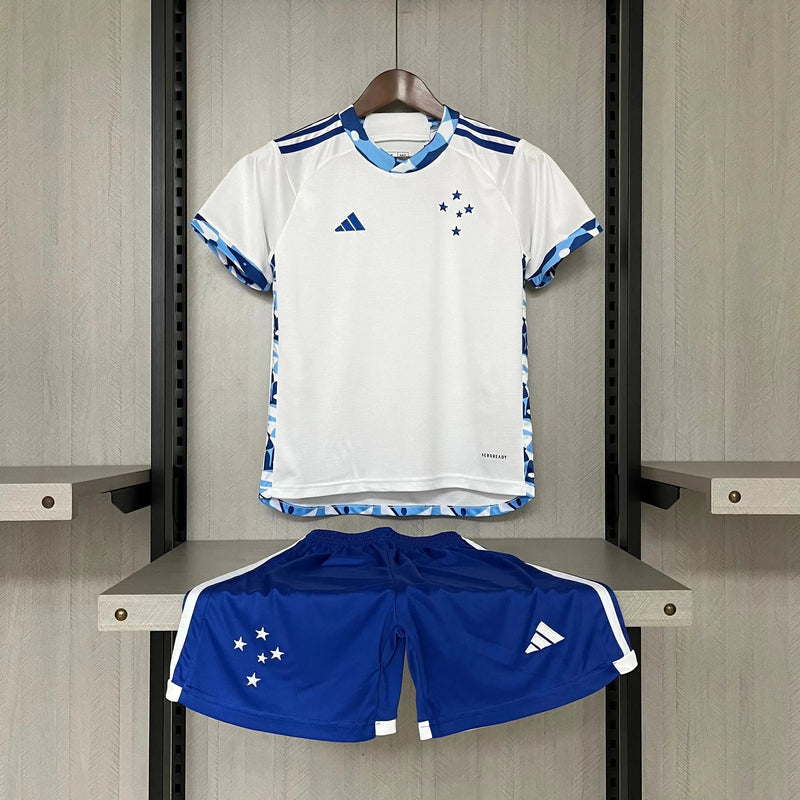 Cruzeiro Away Shirt 24/25 - White Children's Fan Shirt
