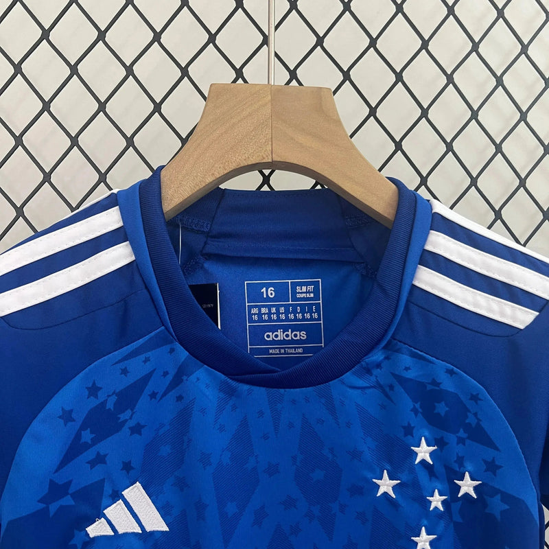 Cruzeiro Home Shirt 24/25 - Kids Fan Shirt Blue