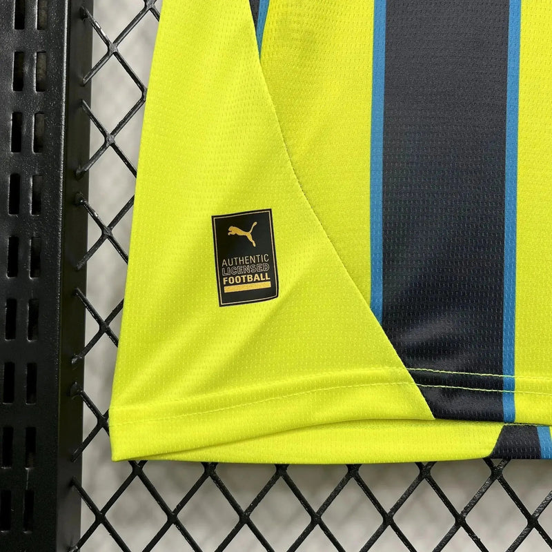 Manchester City Away Shirt 24/25 - Men's Fan Black and Green