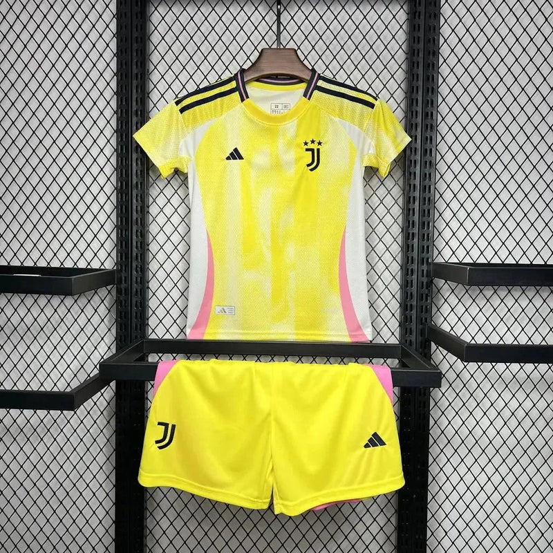 Juventus Away Shirt 24/25 - Kids Fan Yellow
