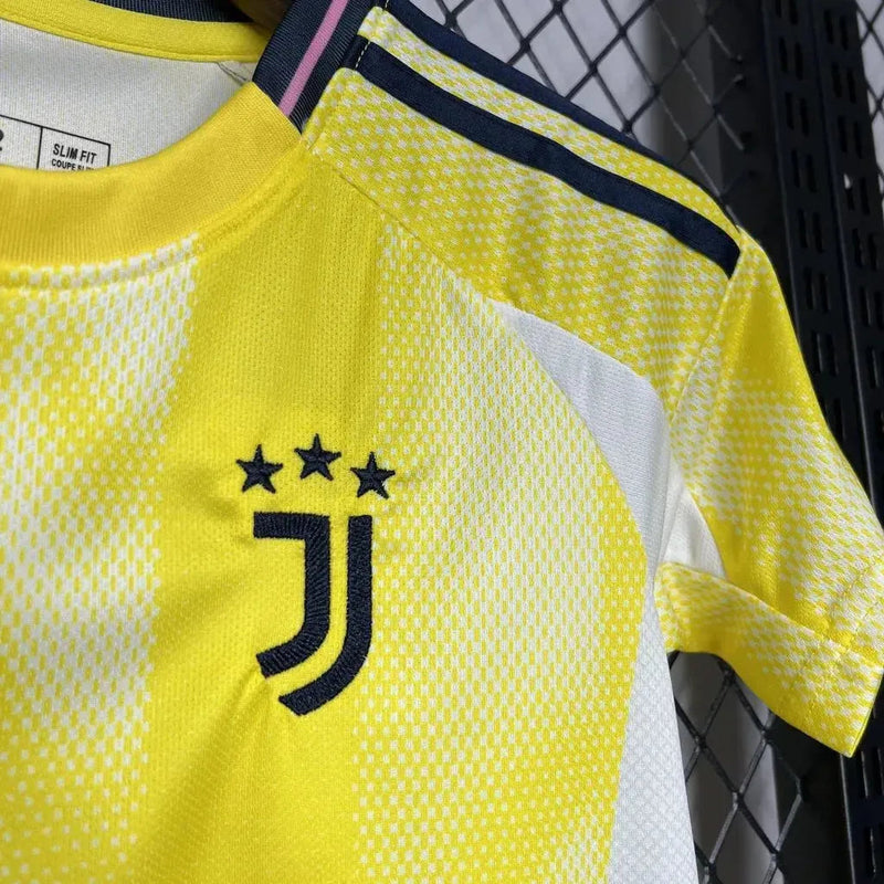 Juventus Away Shirt 24/25 - Kids Fan Yellow