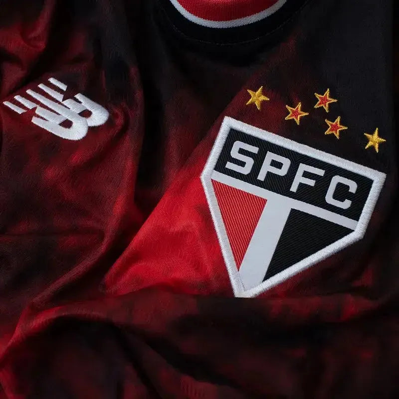 São Paulo Third 24/25 Shirt - Men's Fan Black and Red