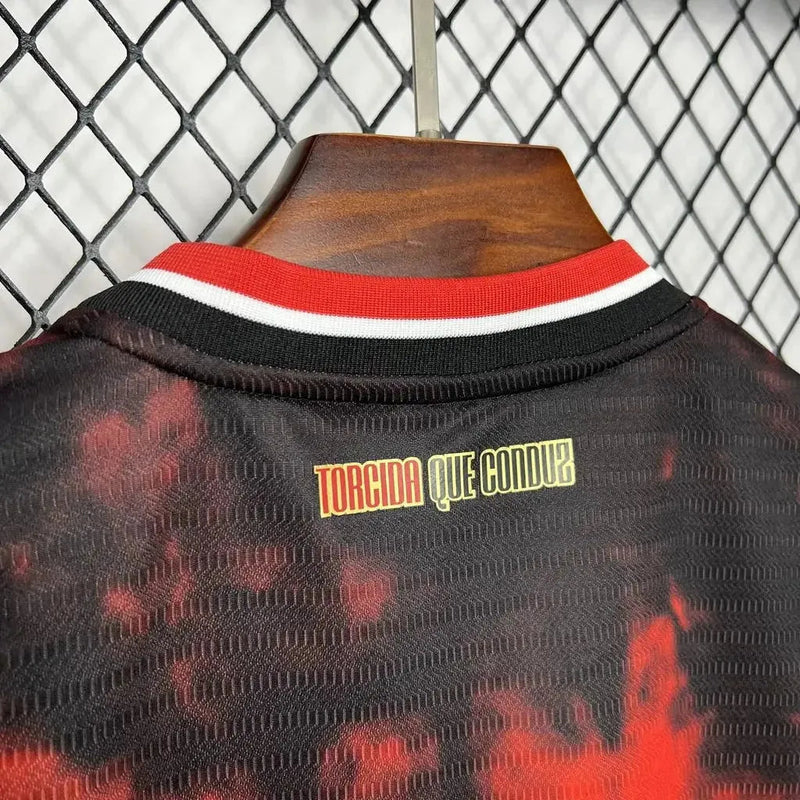 São Paulo Third 24/25 Shirt - Men's Fan Black and Red