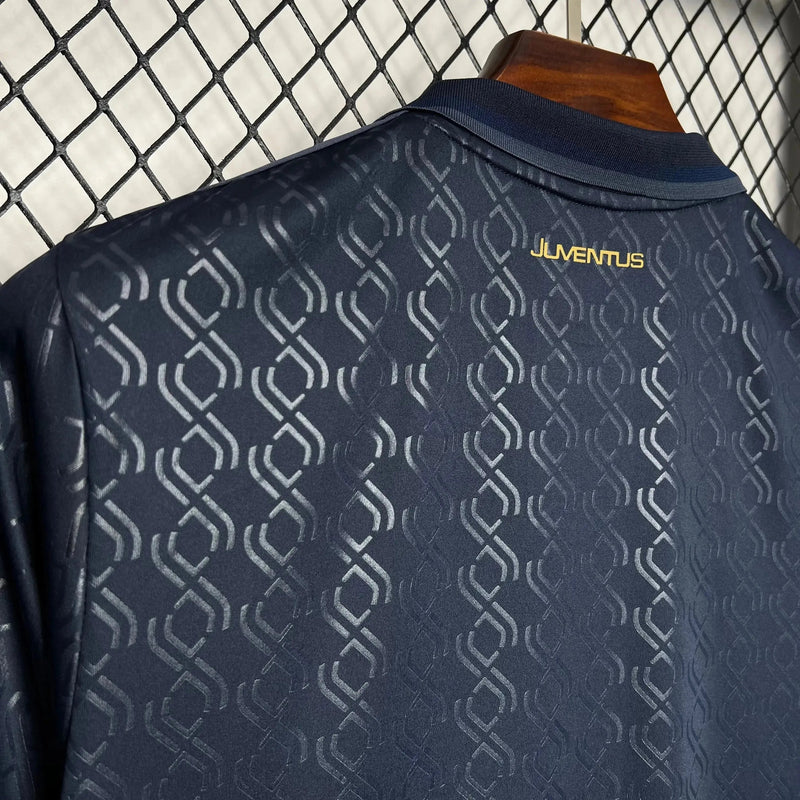 Juventus Third Away Shirt 24/25 - Men's Fan Shirt Dark Blue and Gold