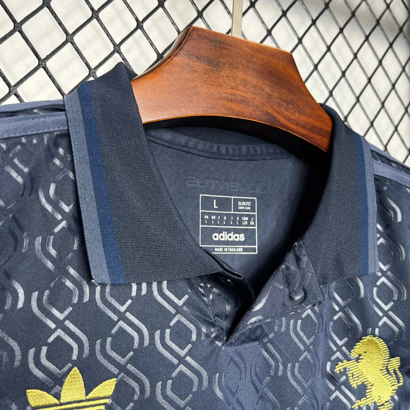 Juventus Third Away Shirt 24/25 - Men's Fan Shirt Dark Blue and Gold