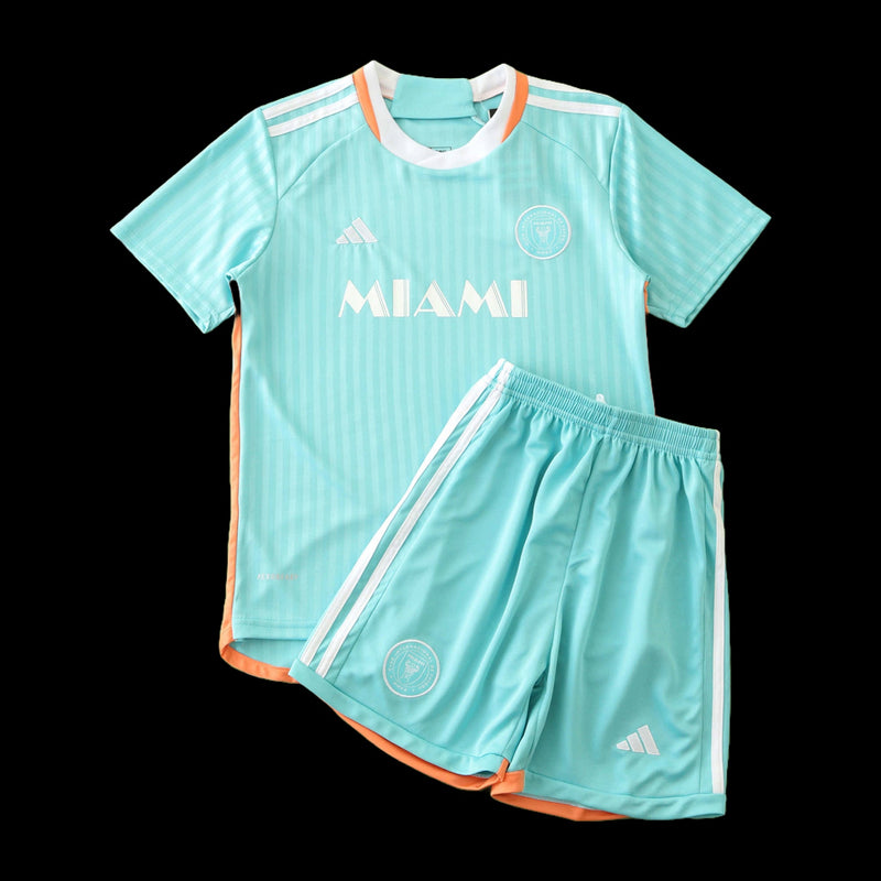 Inter Miami Third Away Shirt 24/25 - Kids Fan Blue