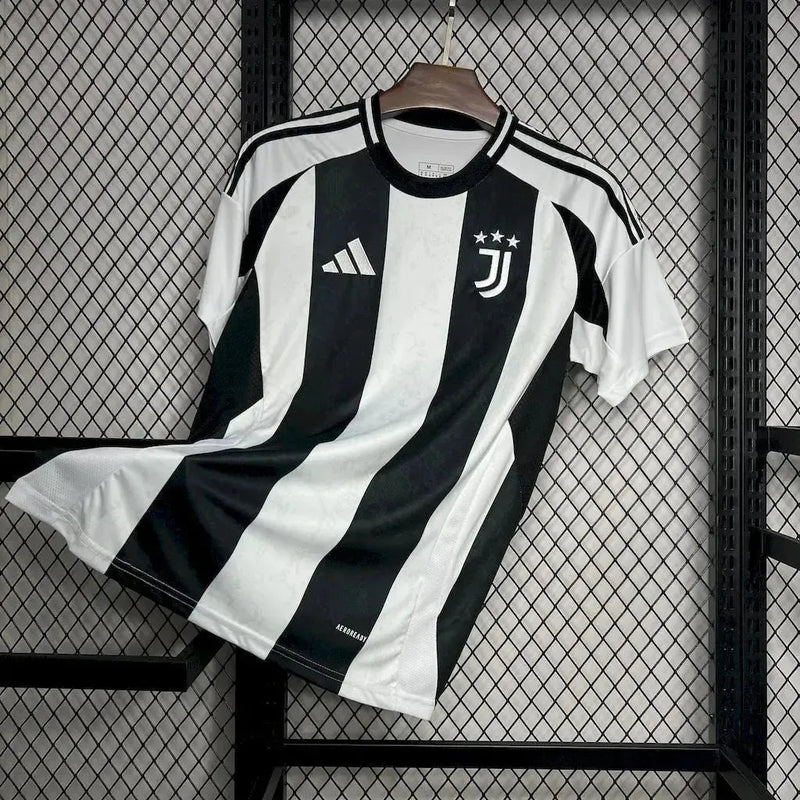 Juventus Home Shirt 24/25 - Men's Fan Shirt Black and White