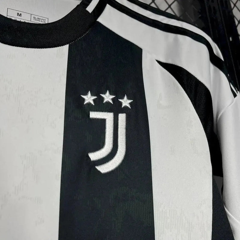 Juventus Home Shirt 24/25 - Men's Fan Shirt Black and White