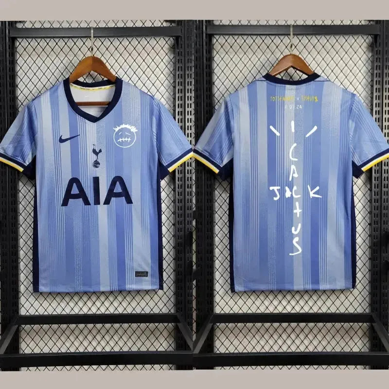 Tottenham X Travis Scott Away 24/25 Shirt - Mens Fan Blue