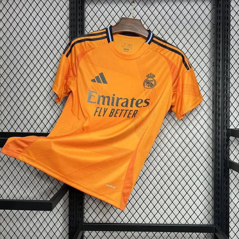 Real Madrid Away Shirt 24/25 - Men's Fan Orange