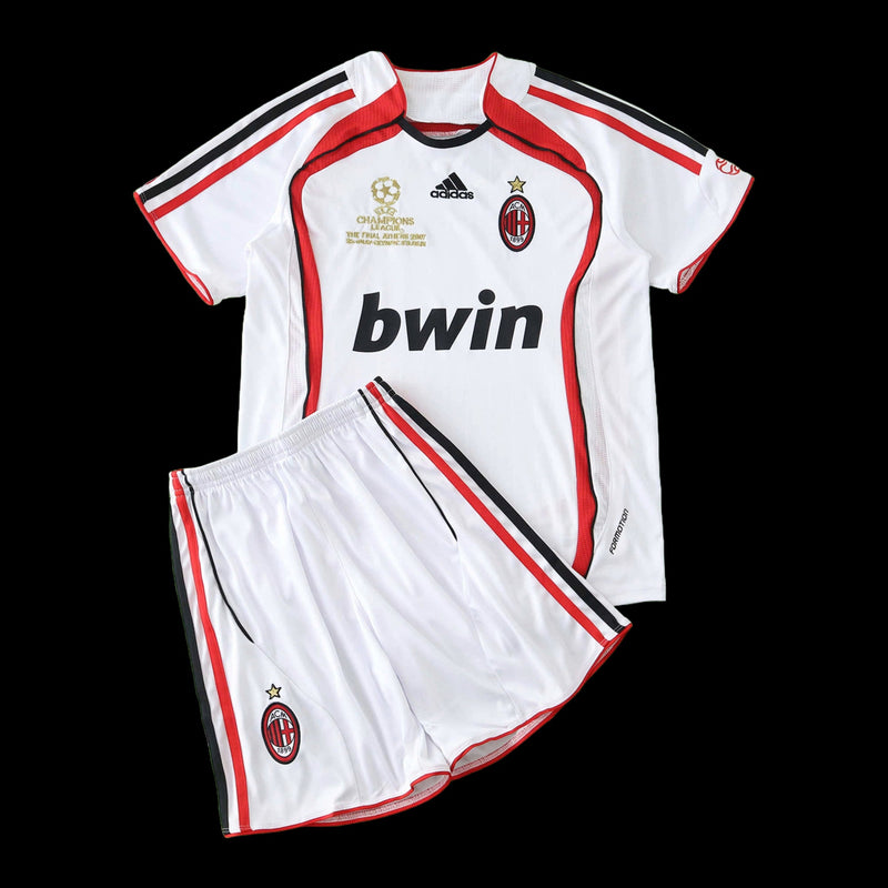 AC Milan Retro Away Shirt 2006/07 - Kids Fan Shirt White