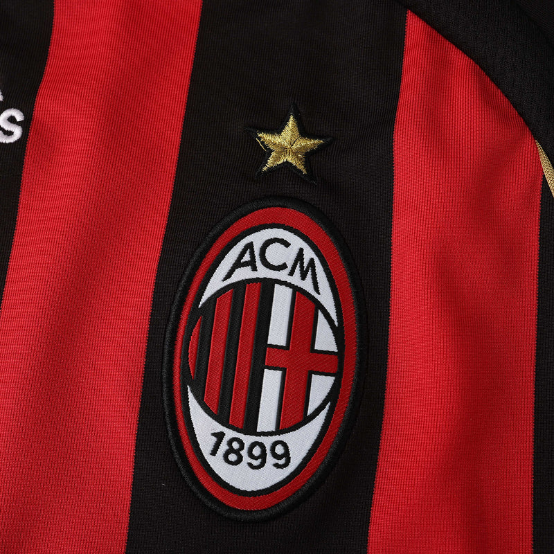 AC Milan Retro Home Shirt 2006/07 - Kids Fan Shirt Gold