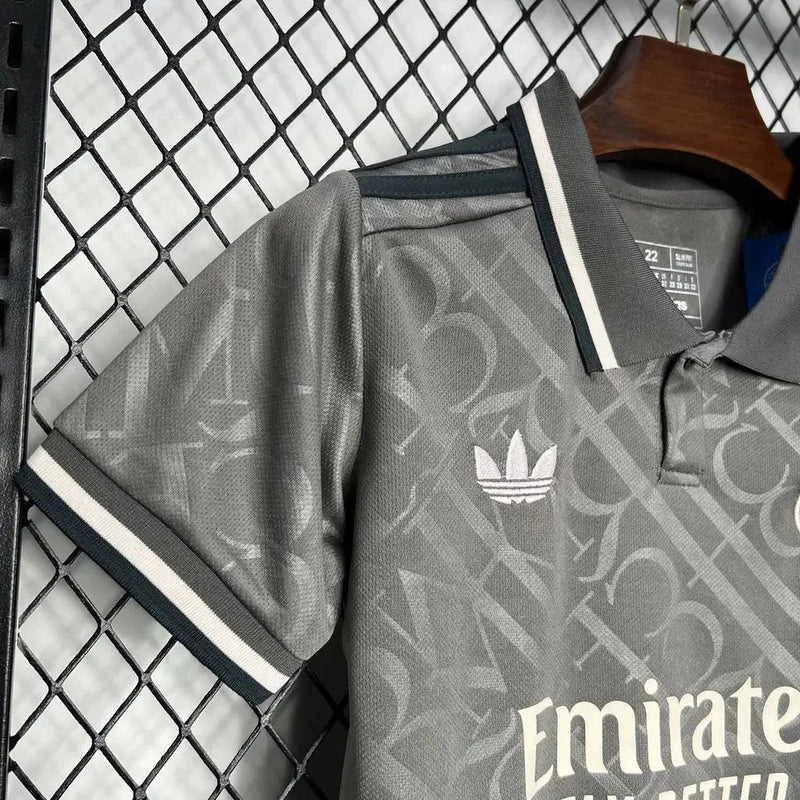Real Madrid Third Shirt 24/25 - Kids Fan Shirt Grey