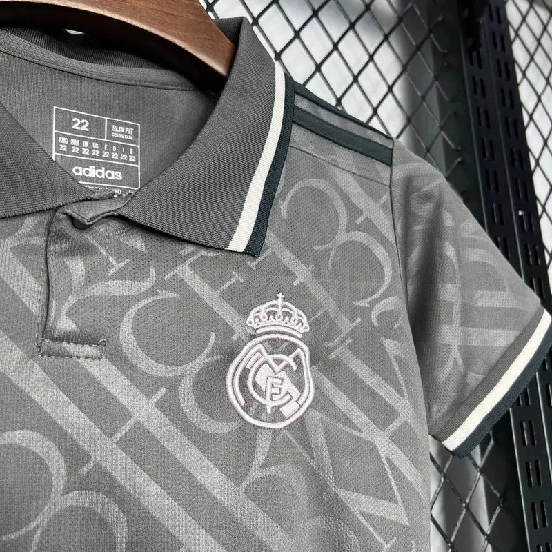 Real Madrid Third Shirt 24/25 - Kids Fan Shirt Grey