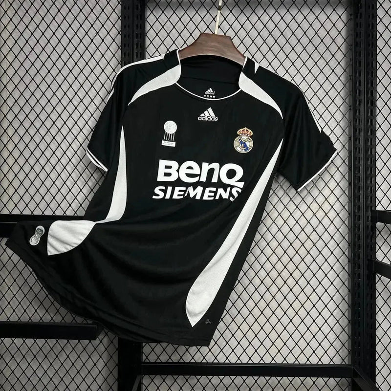 Real Madrid Retro Third Away Shirt 2006/07 - Men's Fan Shirt - Black