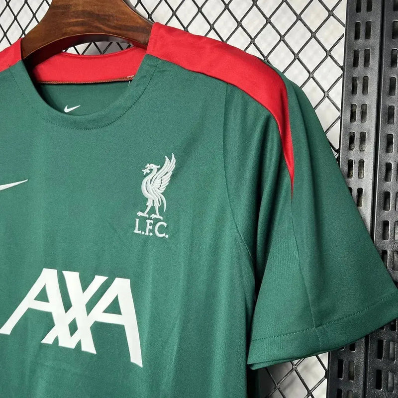 Liverpool Training Shirt 24/25 - Men's Fan Dark Green