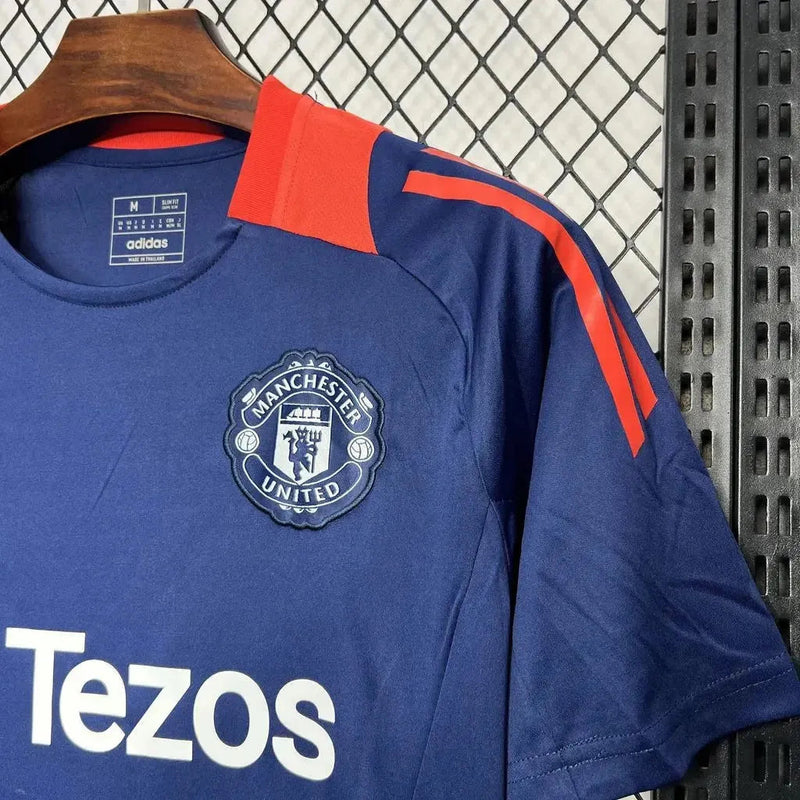 Manchester United Training Shirt 24/25 - Men's Fan Dark Blue