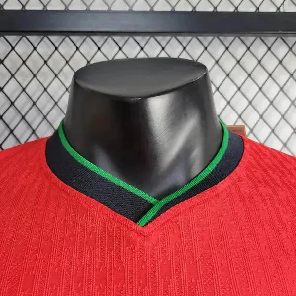 Portugal Home 24/25 Shirt - Men's Player Red Long Sleeve