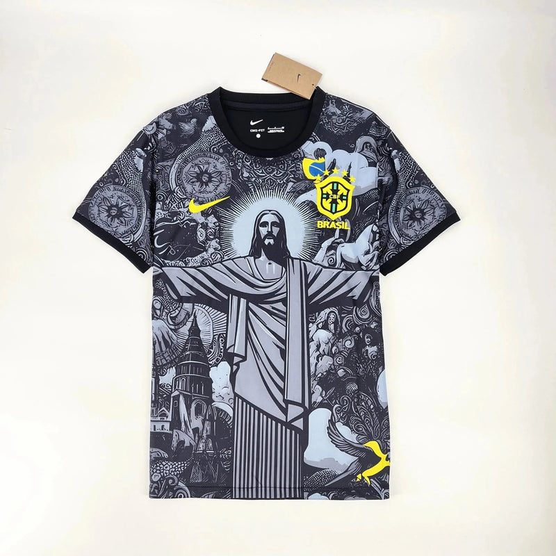 Brazil Special Edition Christ the Redeemer Shirt - Men's Fan Black