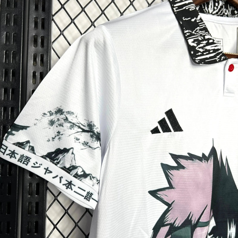 Japan Edition Uzumaki Naruto &amp; Uchiha Sasuke 24/25 Shirt - White Men's Fan Shirt