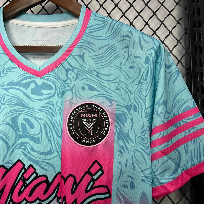 Inter Miami Special Edition 24/25 Men's Fan Shirt Blue and Pink