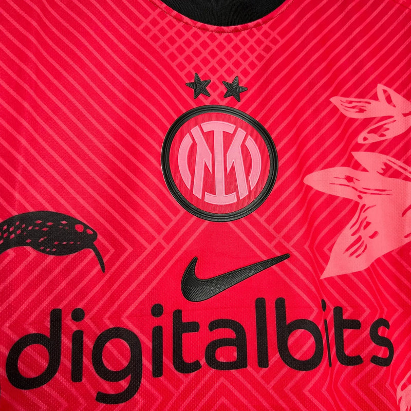 Inter Milan 24/25 Special Edition Men's Fan Shirt Pink/Red Dragon