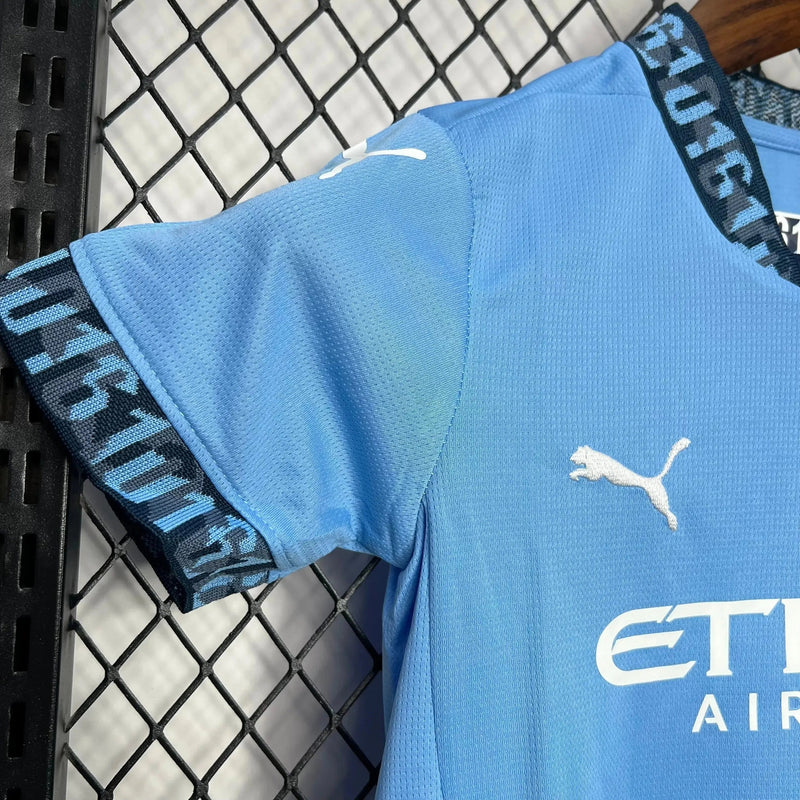 Manchester City Home Shirt 24/25 - Kids Fan Shirt Blue