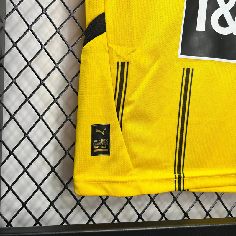 Borussia Dortmund Home Shirt 24/25 - Kids Fan Black and Yellow