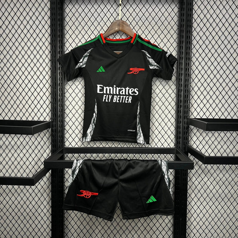 Arsenal Away Shirt 24/25 - Kids Fan Shirt Black